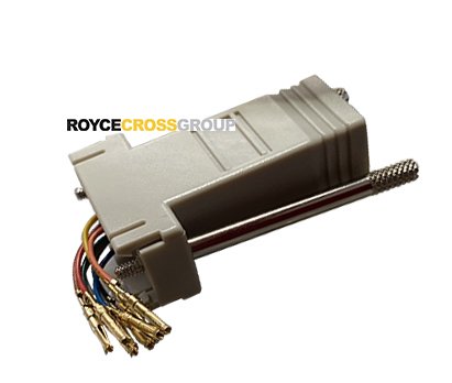 RJ45 to D9F modular adaptor