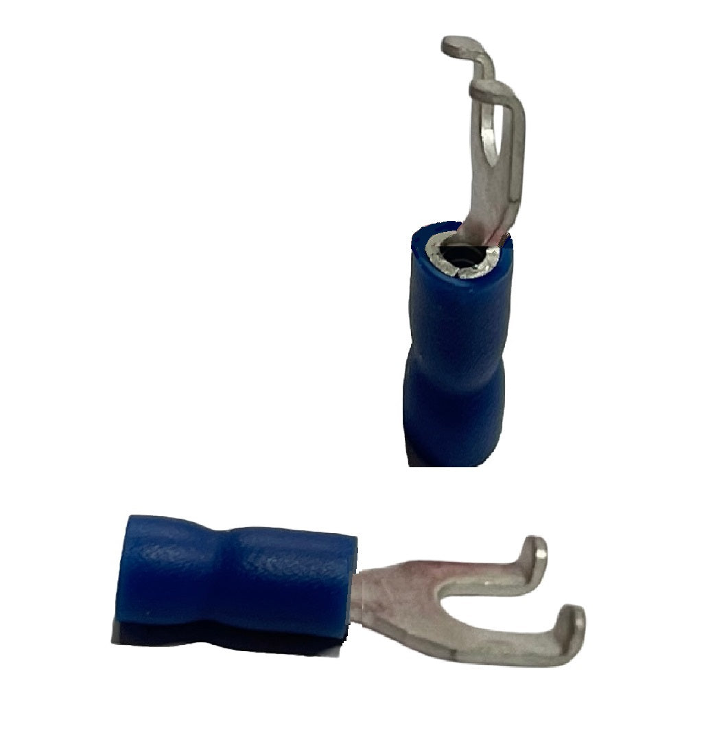 Blue flanged fork 5mm - 100 pack