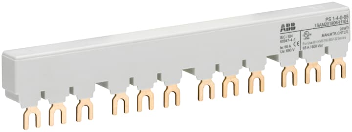 Busbar T-S 4 MS116/132 Ie=65A