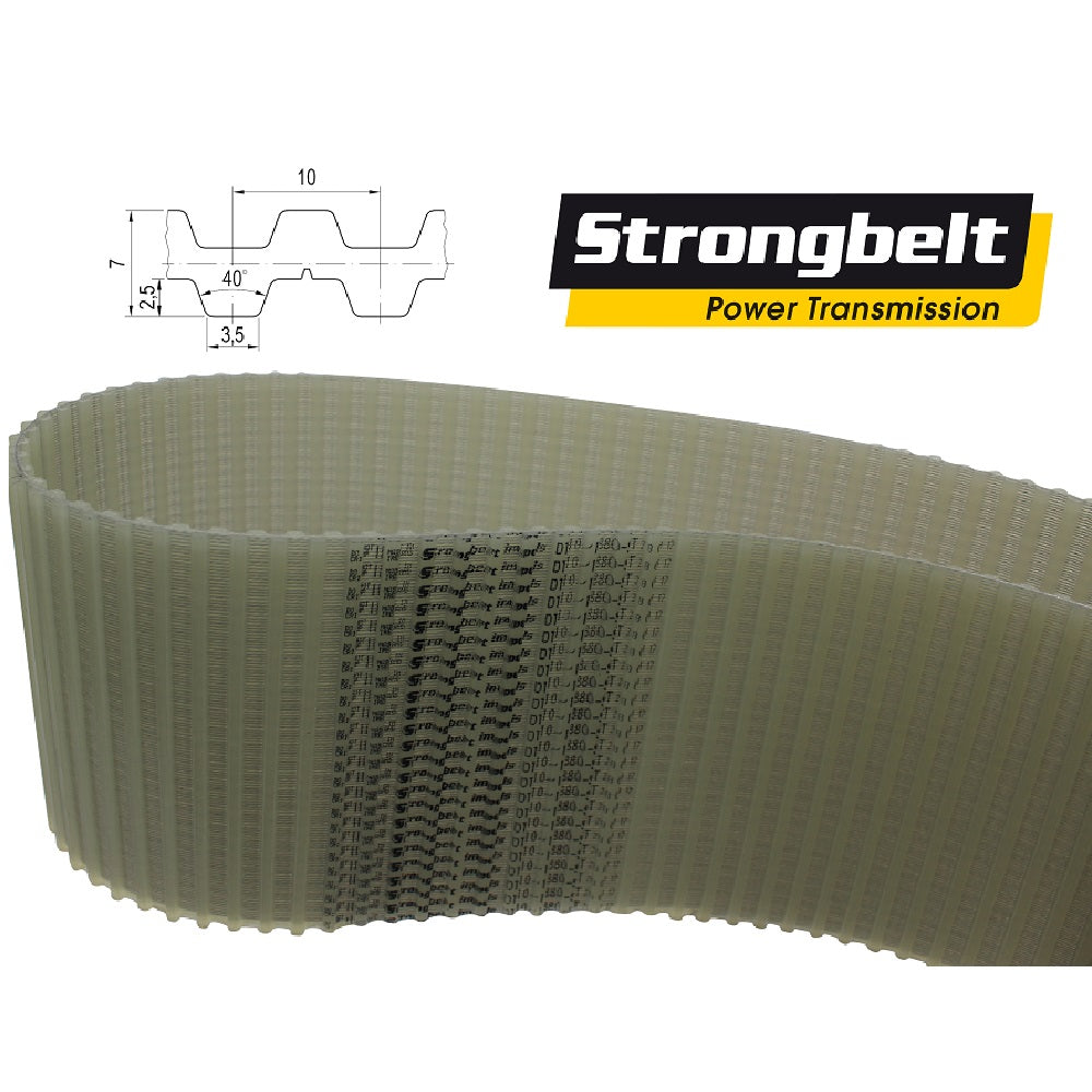 DT10 Timing Belt, 188T, 1880mm x 32mm Wide - Strongbelt (Cut From Sleeve, Non Returnable)