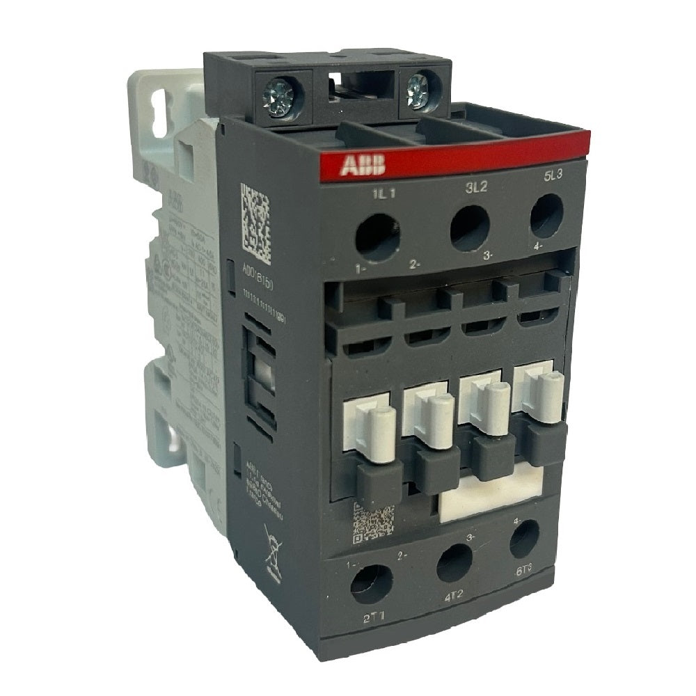 ABB AF26 11kW Contactor, 45A AC1/26A AC3, 3x N/O Main Contacts, Nil Aux Contacts, 24-60V AC/DC Coil