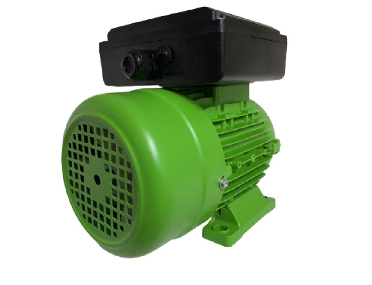 RCG Alloy ML80 0.75kW 4P TEFC B3 Foot Mount 1 Phase 240V IP55 CSCR Electric Motor 19mm Shaft - ML802-4 (B3)