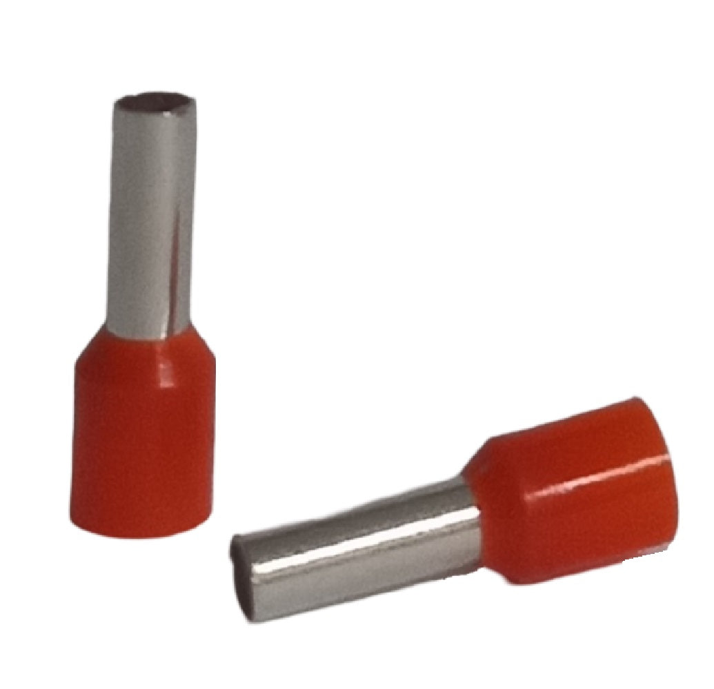 Cord end 4.0mm x 12mm orange - 100 pack