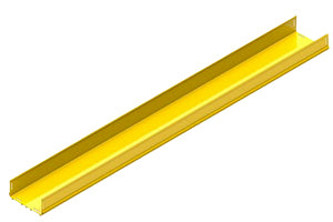 220mm x 100mm straight duct tray