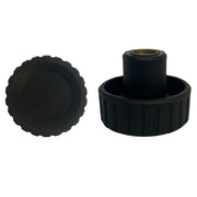 BT40 Fluted Grip Knob 40mm Diameter, Black, M10x13 Internal Thread (Female) #BT.40 B-M10