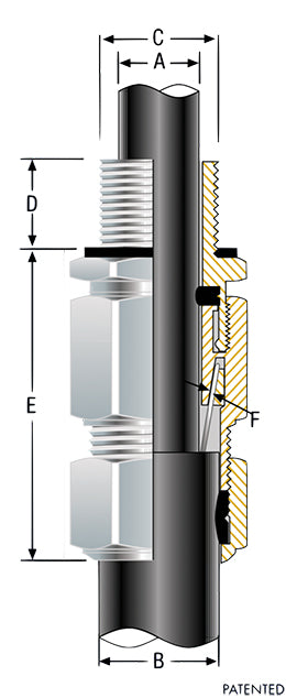 GLAND [Ex de IIC Gb / Ex tb IIIC Db] SWA, M32 (E1EX) Inner: 19.0 - 26.5mm / Outer: 26.5 - 33.5mm