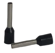 Cord end 1.5mm x 10mm black - 100 pack