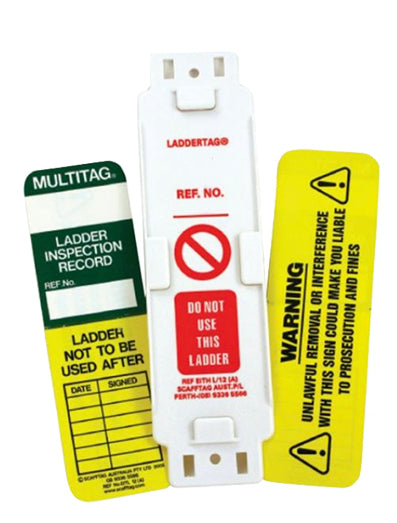 Ladder tag holder kit