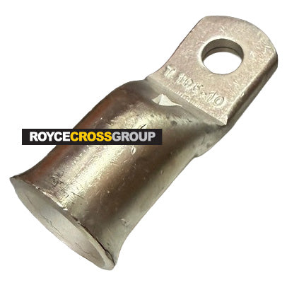Narrow palm circuit breaker lug, 185mm cable, 10mm stud (sold per 1; order 10 for box)