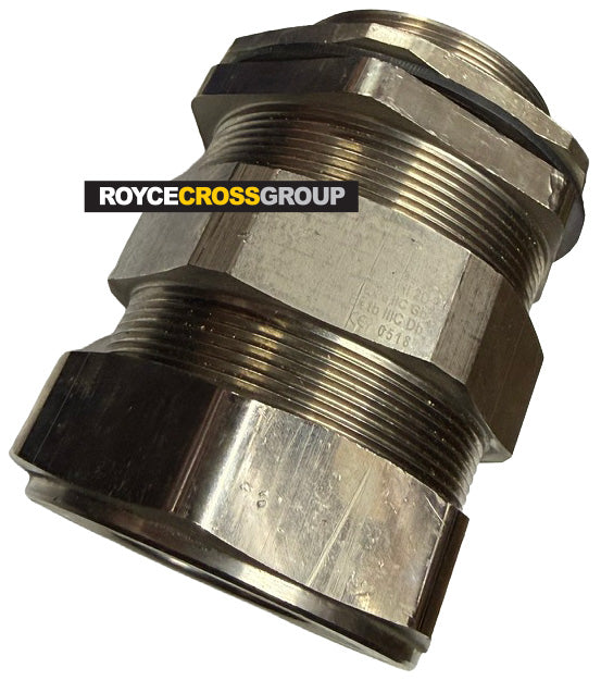 A2FX double compression M63 gland - 44-56.5mm - Ex de IIC Gb / Ex tb IIIC Db