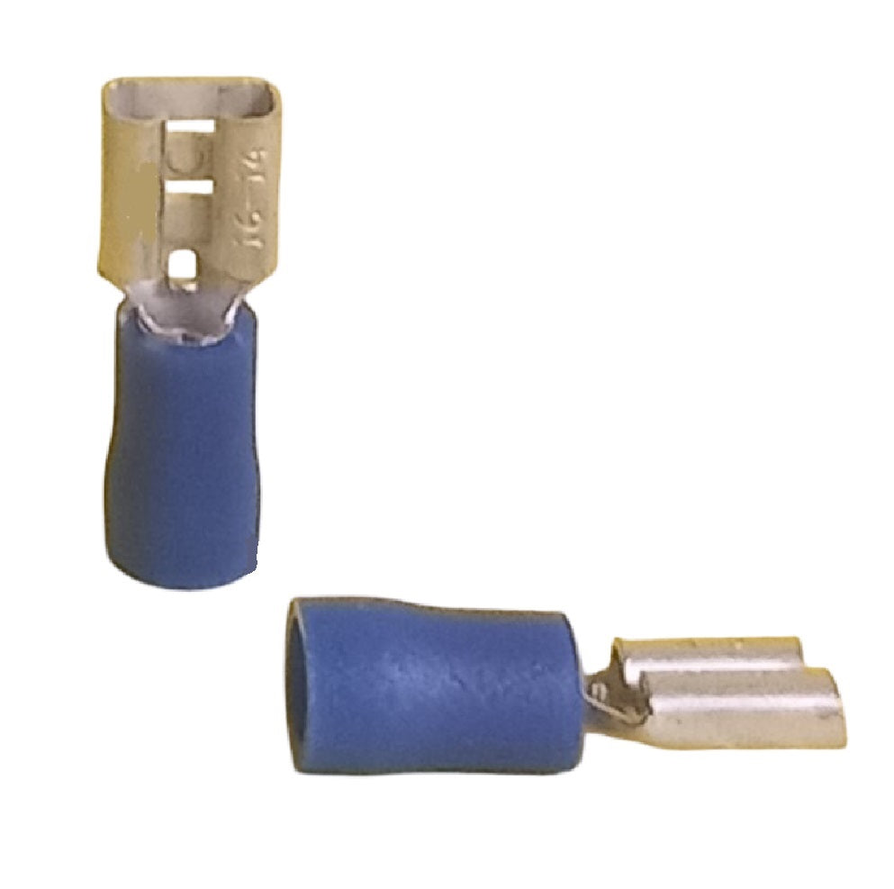 Blue Quick Connect Female 4.8mm x 5 - 100 pack