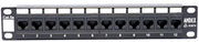 10" 12 Port Cat5E Patch Panel 1RU