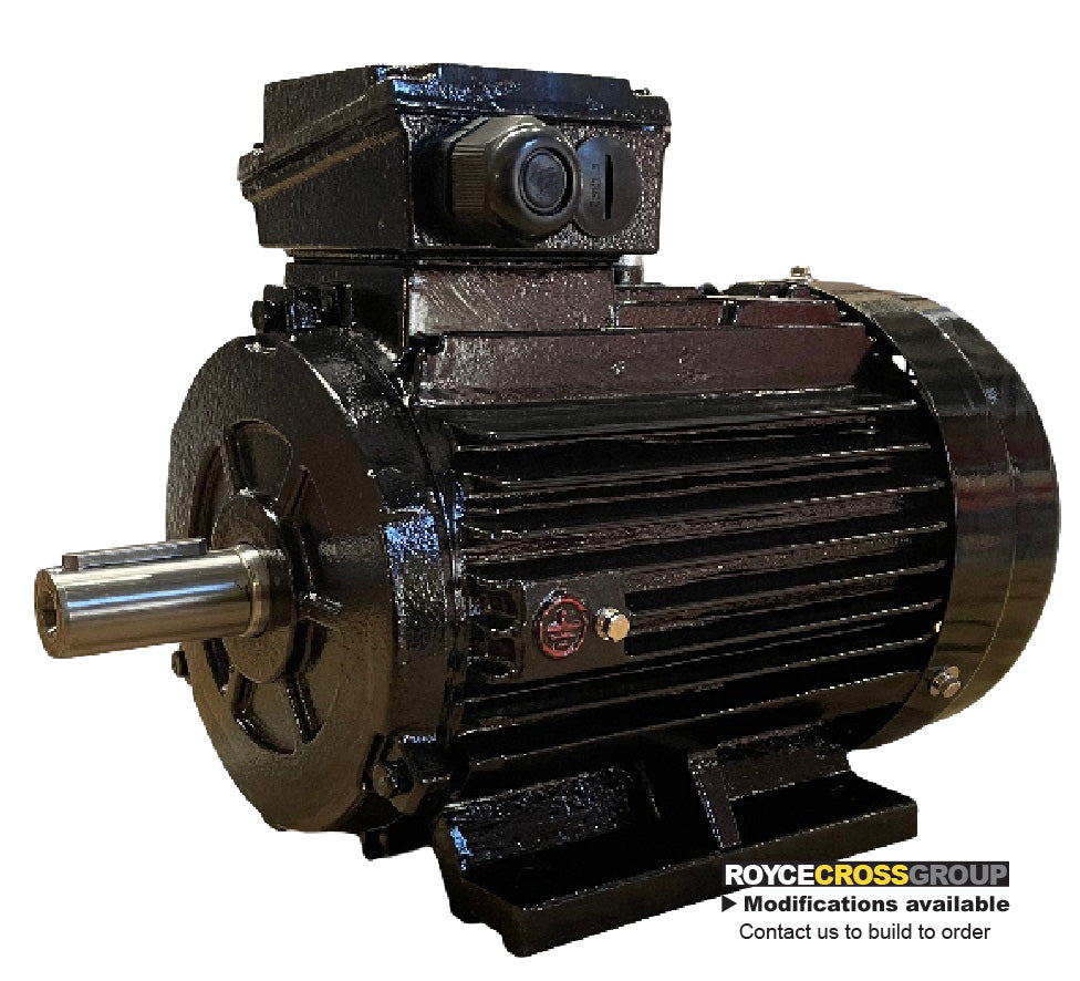 RCG CI IP55 112M 4kW 2P TEFC F B3 Foot Mount 415/3/50 Cast Iron Electric Motor 28mm Shaft