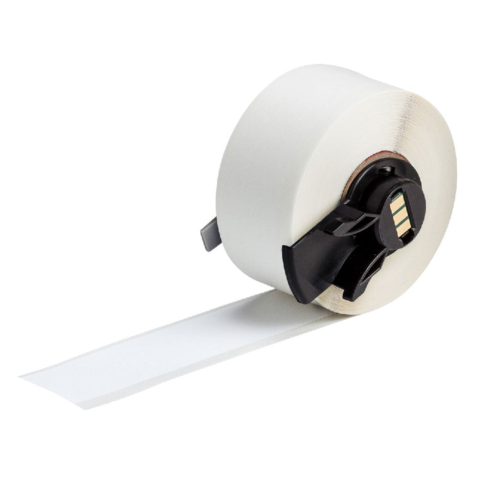 M6C-1000-483 Ultra Aggressive Adhesive Multi-Purpose Polyester W25.4mm x 15.24mt M6/M7 B-483 Continuous White (Replaces 18618 PTL-42-483)