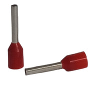 Cord end 1.0mm x 12mm red - 100 pack