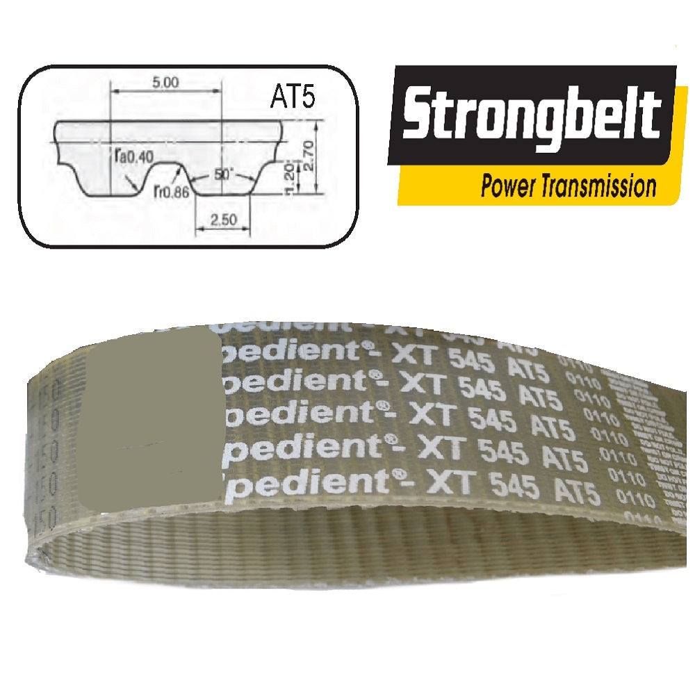 AT5 Timing Belt, 142T, 710mm x 16mm Wide - Optibelt (Cut From Sleeve, Non Returnable)