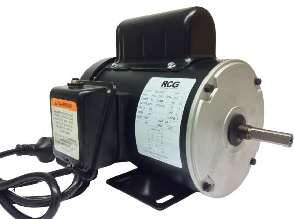 RCG B48 0.37kW 4P TEFC B3 foot mnt PSC 240v steel 1/2 shaft