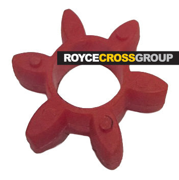 GE19 Curved Jaw Coupling Element - Red