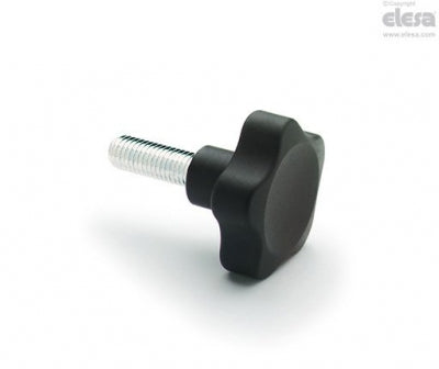 VC.692-p Lobe Knob - 32mm Diameter, M6 x 20mm Thread #VC.692/32 p-M6x20