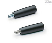 I.601+x revolving handle - 80mm series, black handle, 26mm diameter, M10 x 15mm thread #I601/80+X-M10