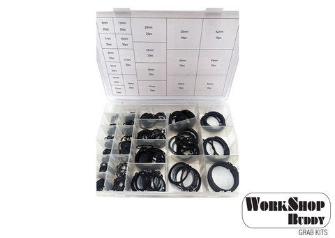 Cir Clip Assortment Pack, Internal Metric 360 Pieces