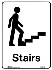 Public area sign for stairs - 300mm x 225mm