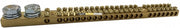Earth/neutral bar - 165A, 24-way 16mm²,  2 x M10 studs