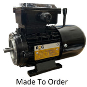 RCG Alloy MSEJ80 0.72kW 4P Brake Motor B34 Foot & B14 Flange 415/3/50 TEFC F IP55 DC Brake Electric Motor 19mm Shaft ***S2 Duty Only***