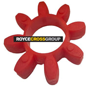 GE24 Curved Jaw Coupling Element - Red