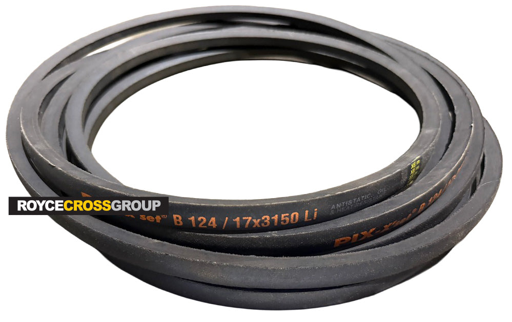 B124 V-Belt, 3193mm Pitch Length, 3219mm Outside Length - Pix