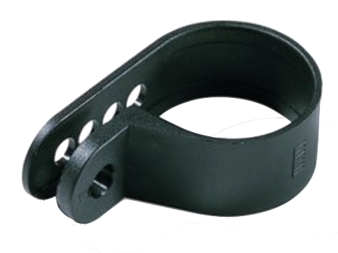Black P nylon clip 17.4-20mm