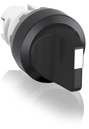 ABB Selector Switch 3 Position With Short Handle, Black, ABC Position, Maintained, 1SFA611210R1006