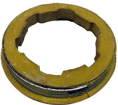 Rubber rings with metal clamp