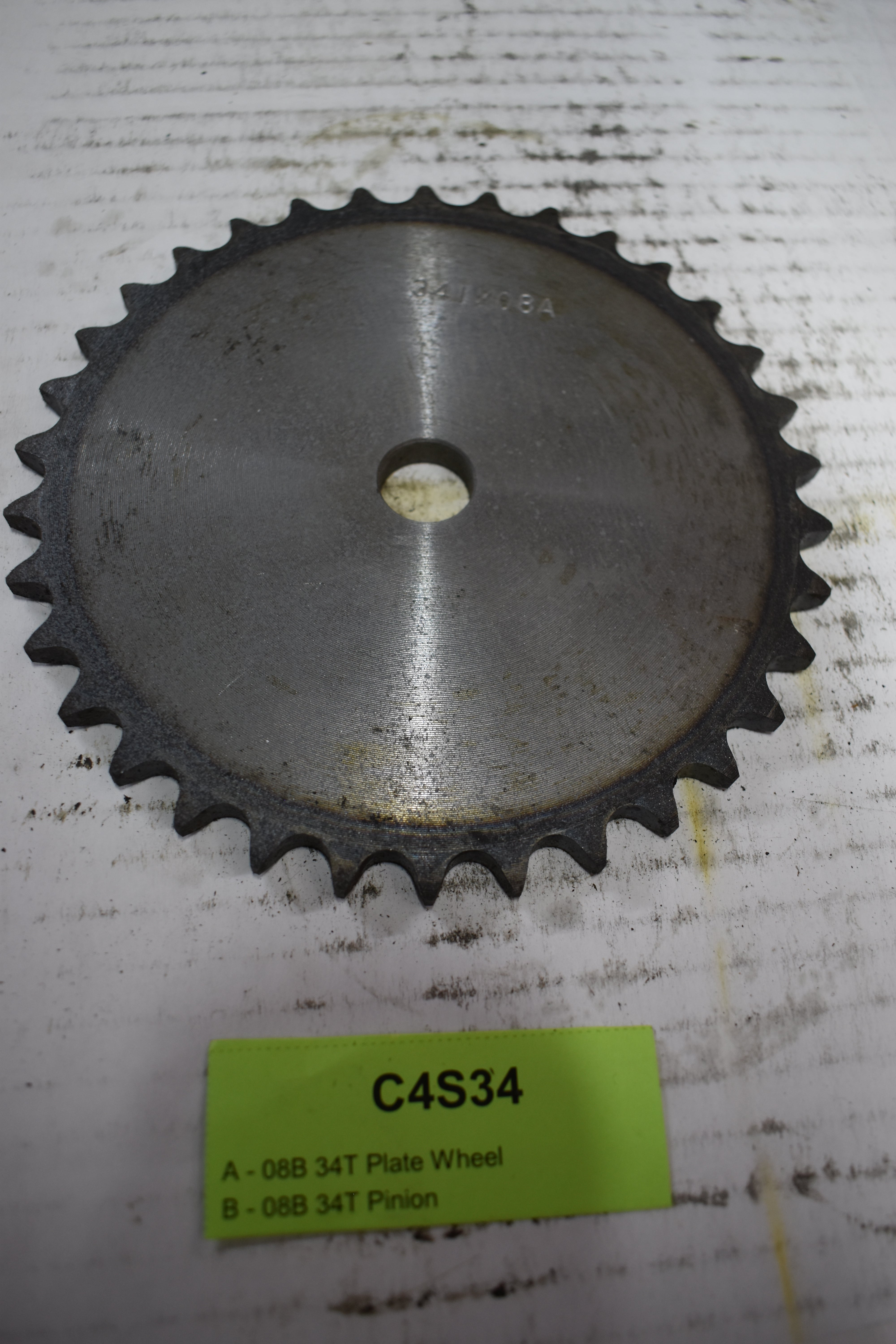 34T 08B Plate Wheel