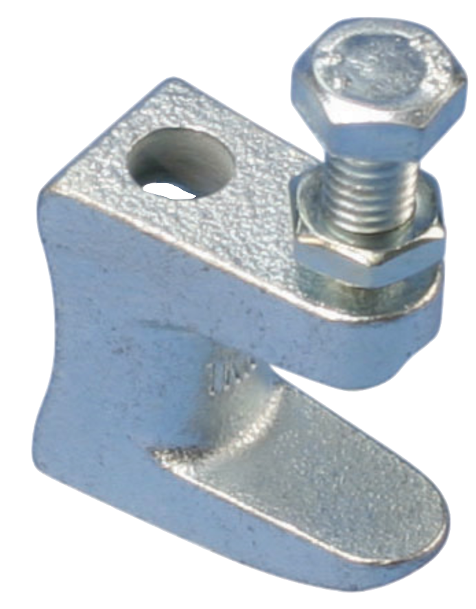 Cast iron/galvanised universal beam clamp  20mm flange 11mm hole 250kg - 100 pack