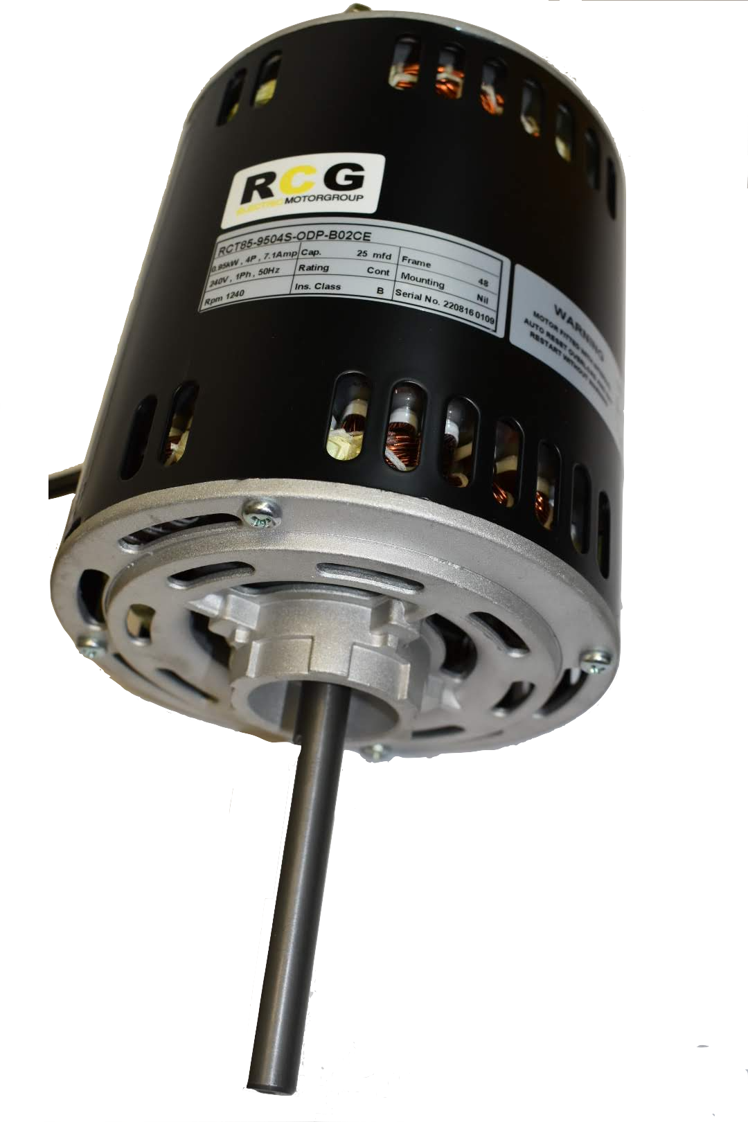 RCG RCT85 950W B48 Variable Speed Band Mount Shaft Up 240V Electric Motor