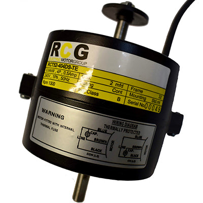 RCG RCT52 Fridgemaster 1/20H pole 1-phase 4-pole 1300RPM 40W double shaft 440V