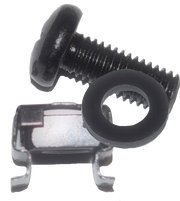 Cage Nut Kit: 4x Screws, 4x Nuts & 4x Washers