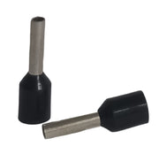Cord end 1.5mm x 8.2mm black - 100 pack