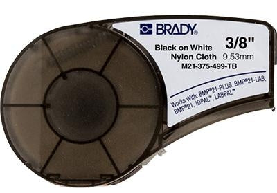 M21-375-499-TB Nylon Cloth Terminal Block W9.53mm x 4.9mt BMP21+ B-499 Continuous White