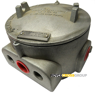 JUNCTION BOX [Ex d IIC / Ex tD], 150dia x 104H(mm), 4 x M20 ENTRIES, ZONES 1, 2, 21/22
