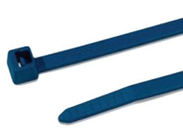 Metal pigment PVC cable ties - 380mm x 4.8mm - Food Grade