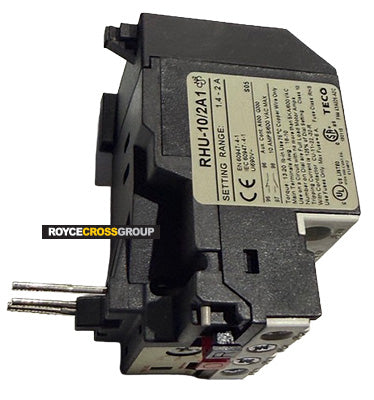 Teco thermal overload 1.4-2.0 amps - suits CU-9 to CU-32R contactors
