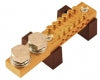 165-amp compact neutral bar 2 x M10 studs 12 way