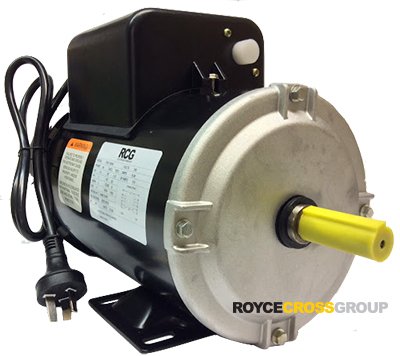 RCG B56 1.1kW 4P TEFC B3 foot mnt CSCR 240V steel 5/8 shaft Motor c/w 1m Lead