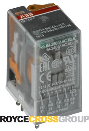 PLUGGABLE RELAY, 250V / 12A Contacts, 24Vac Control