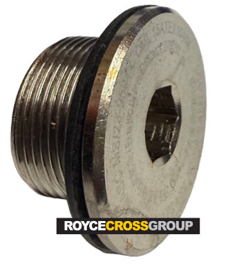 Nickel-plated brass stopping plug [Ex] - M25, dome head