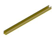 100mm x 100mm straight duct tray - no lid