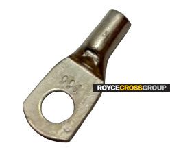 Copper crimp lug, 6mm cable, 6mm stud - sold per 1, order 100 for box