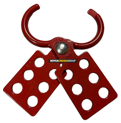 Aluminium economy hasp - red, 38mm